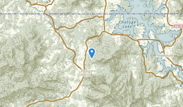 Young Harris, Georgia Map