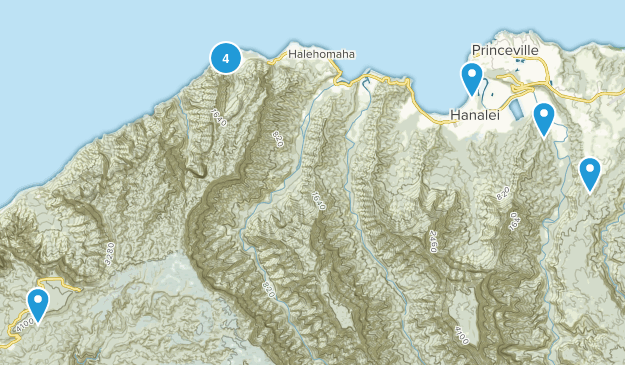 Hanalei, Hawaii Map