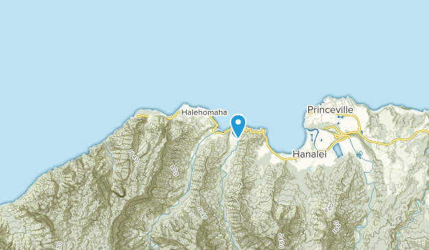 Hanalei (Kauai), Hawaii Map