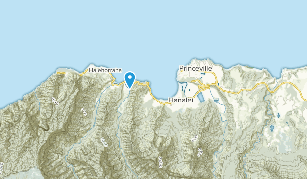 Hanalei (Kauai), Hawaii Map