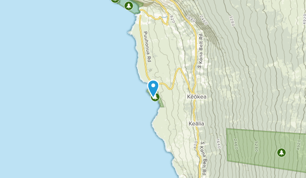 Honaunau, Hawaii Map