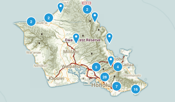 Honolulu, Hawaii Map