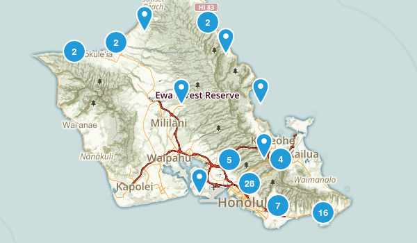 Honolulu, Hawaii Map