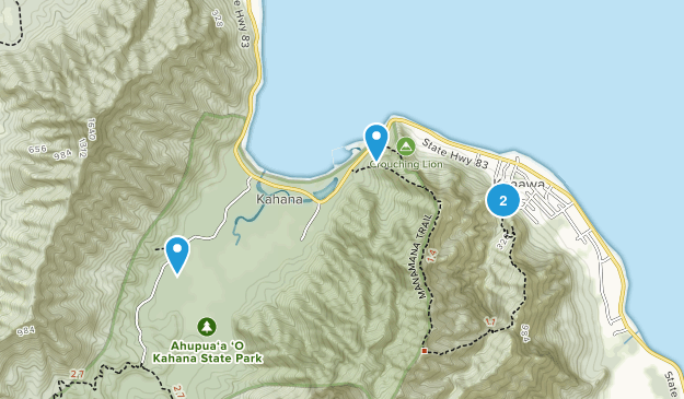 Kaaawa, Hawaii Map