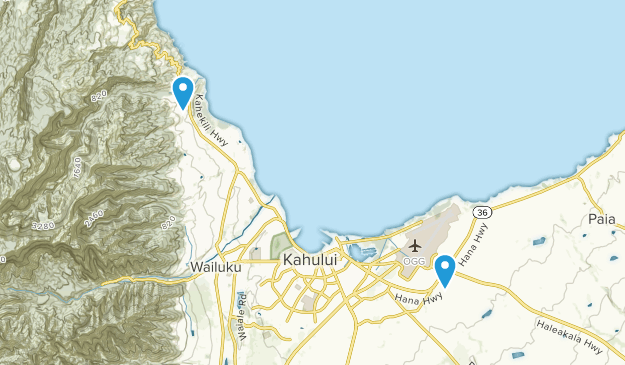 Kahului, Hawaii Map