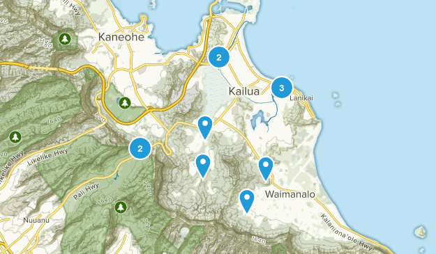 Kailua, Hawaii Map