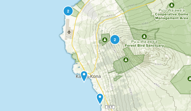 Kailua Kona, Hawaii Map