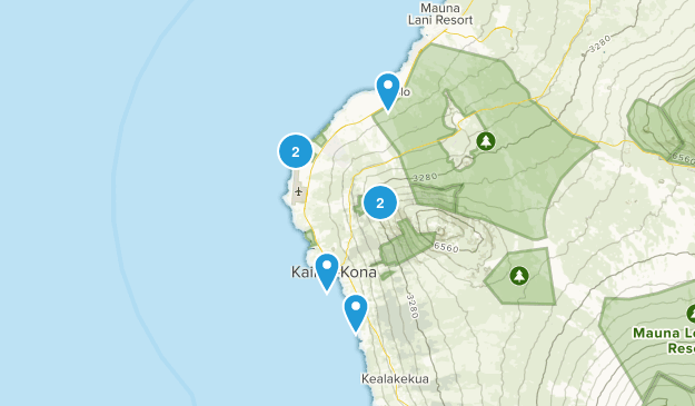 Kailua Kona, Hawaii Map