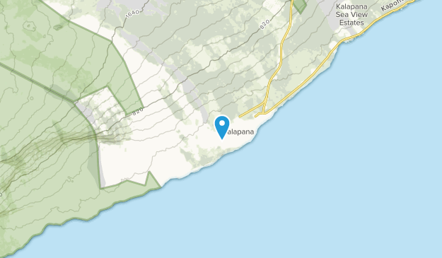 Kalapana, Hawaii Map