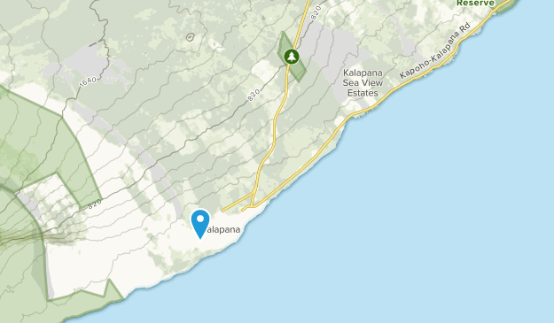 Kalapana, Hawaii Map