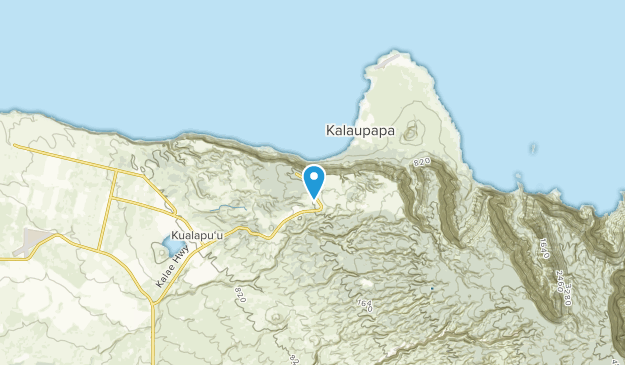 Kalaupapa, Hawaii Map