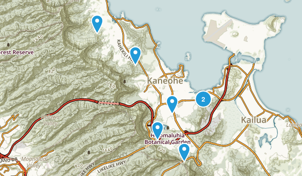 Kaneohe, Hawaii Map