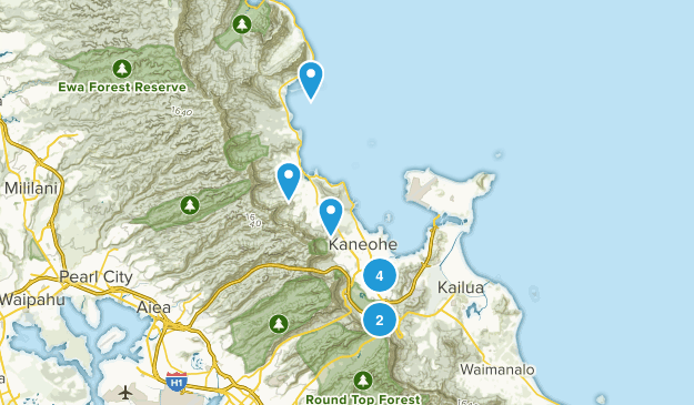 Kaneohe, Hawaii Map