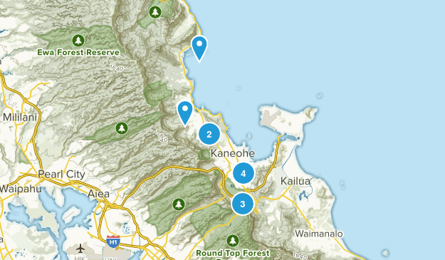 Kaneohe, Hawaii Map