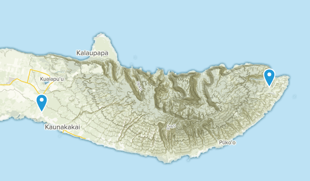 Kaunakakai, Hawaii Map