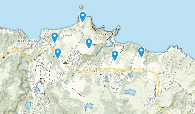 Kilauea, Hawaii Map