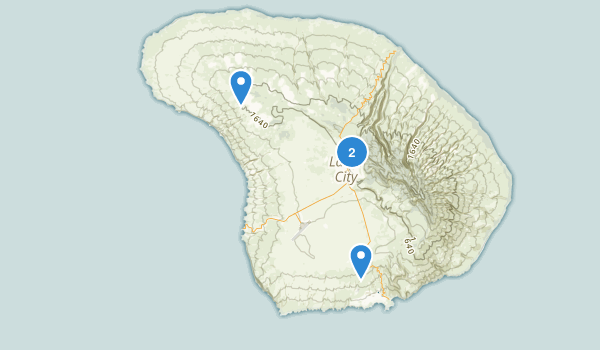 Lanai City, Hawaii Map