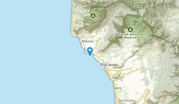 Makaha, Hawaii Map