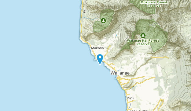Makaha, Hawaii Map
