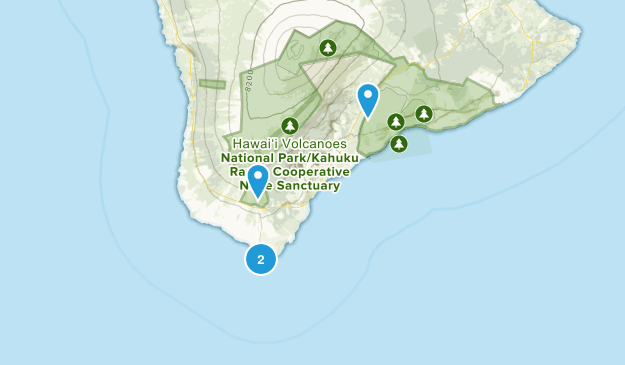 Naalehu, Hawaii Map