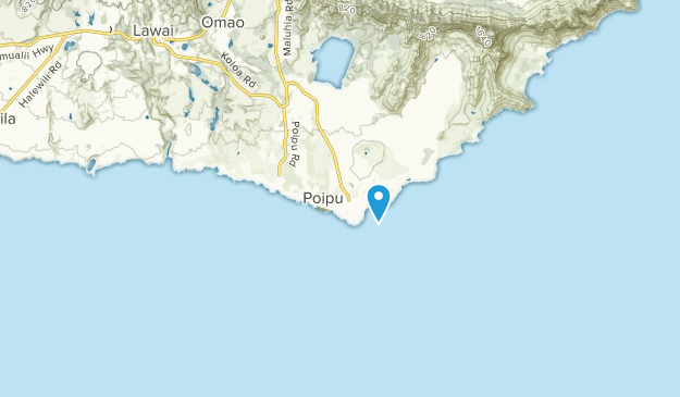 Poipu, Hawaii Map