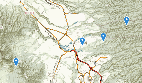 Wahiawa, Hawaii Map