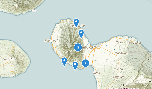 Wailuku, Hawaii Map