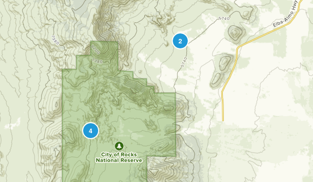 Almo, Idaho Map