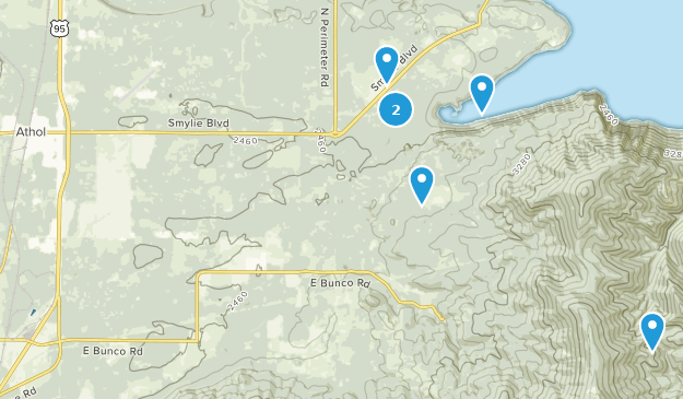 Athol, Idaho Map