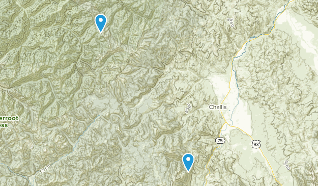 Challis, Idaho Map