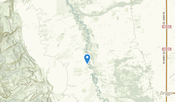 Driggs, Idaho Map