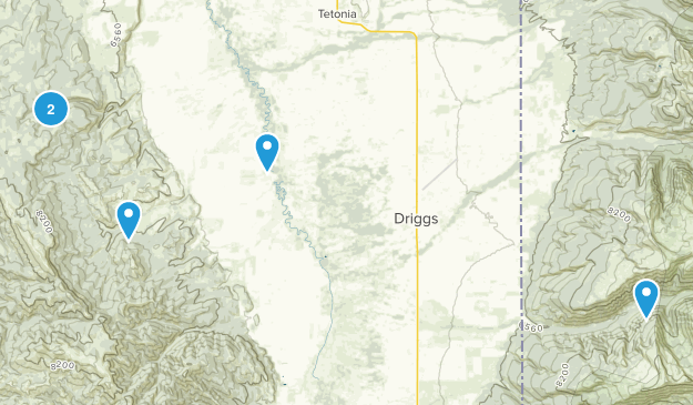 Driggs, Idaho Map
