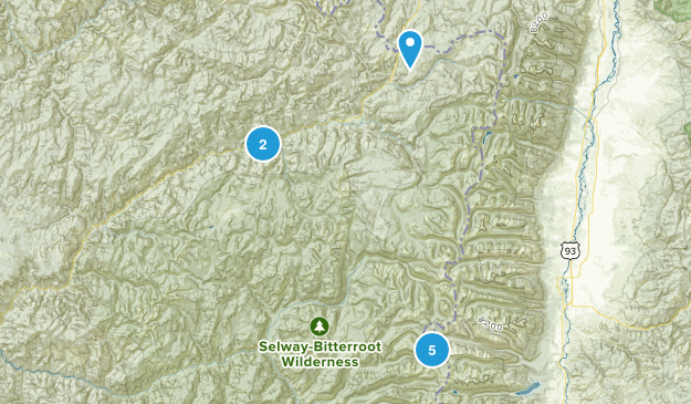 Elk Summit, Idaho Map