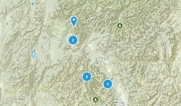 Grandjean, Idaho Map