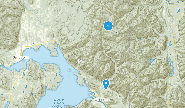 Hope, Idaho Map