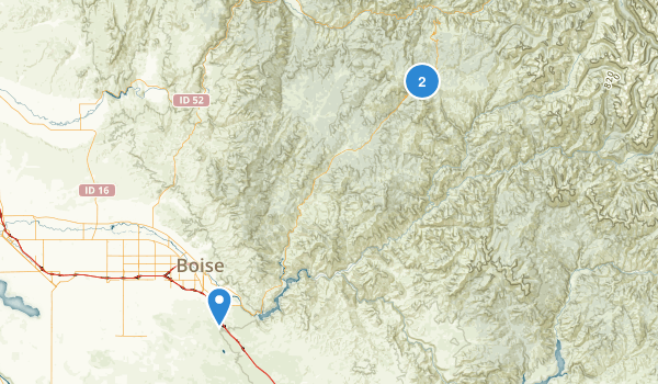 Idaho City, Idaho Map
