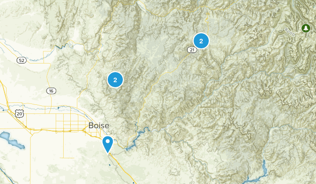 Idaho City, Idaho Map
