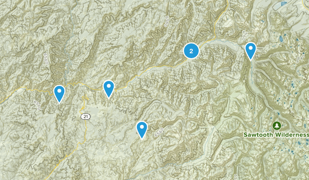 Lowman, Idaho Map