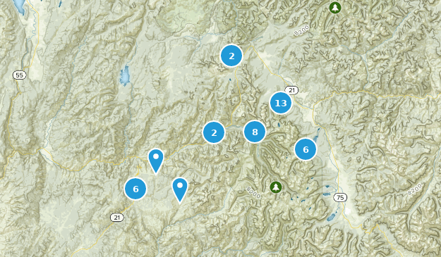 Lowman, Idaho Map
