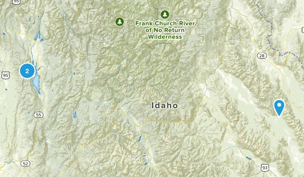 Mesa, Idaho Map