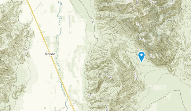 Moore, Idaho Map