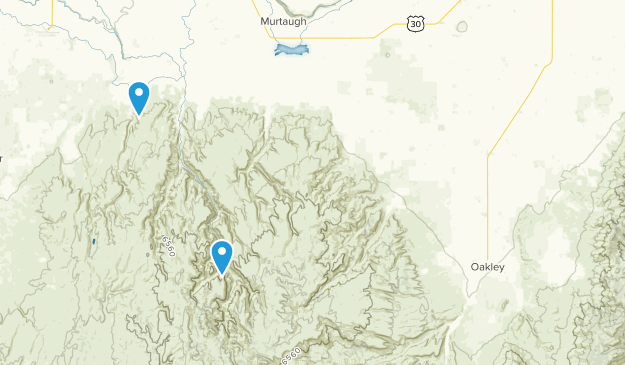 Oakley, Idaho Map
