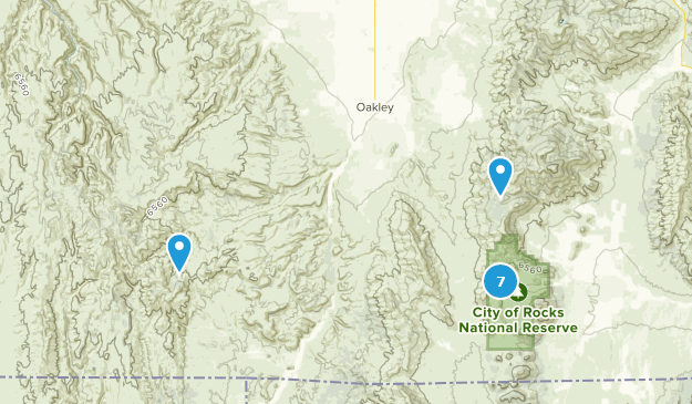 Oakley, Idaho Map