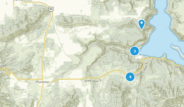Plummer, Idaho Map
