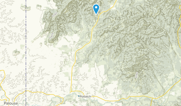 Potlatch, Idaho Map