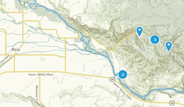 Ririe, Idaho Map