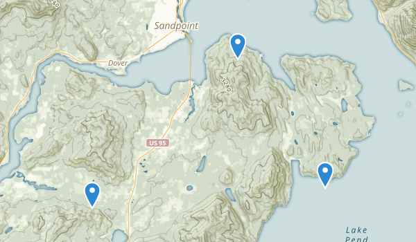 Sagle, Idaho Map