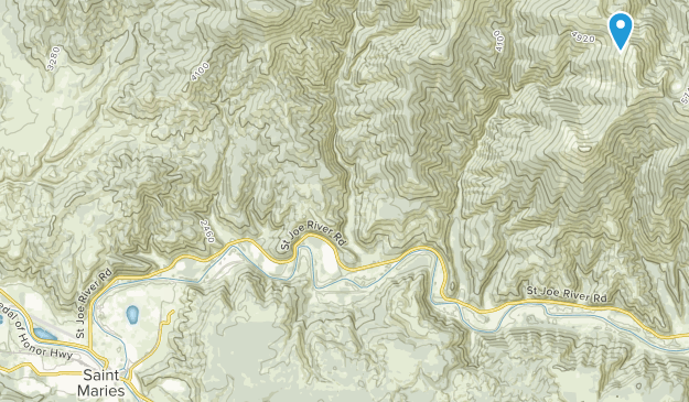Saint Maries, Idaho Map