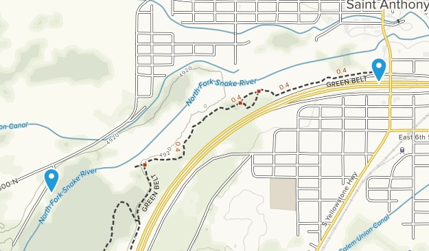 St. Anthony, Idaho Map