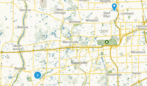 Aurora, Illinois Map